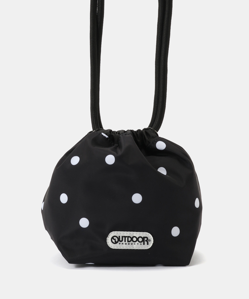 OUTDOOR PRODUCTS（アウトドアプロダクツ）の「OUTDOOR PRODUCTS / アウトドアプロダクツ ex drawstring bag（ショルダーバッグ・レディース・ブラック系その他/キャメル/ブラック・FREE）」の5枚目の写真