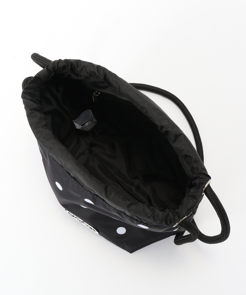 OUTDOOR PRODUCTS（アウトドアプロダクツ）の「OUTDOOR PRODUCTS / アウトドアプロダクツ ex drawstring bag（ショルダーバッグ・レディース・ブラック系その他/キャメル/ブラック・FREE）」の9枚目の写真