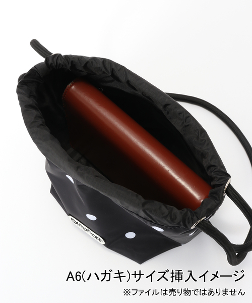 OUTDOOR PRODUCTS（アウトドアプロダクツ）の「OUTDOOR PRODUCTS / アウトドアプロダクツ ex drawstring bag（ショルダーバッグ・レディース・ブラック系その他/キャメル/ブラック・FREE）」の10枚目の写真