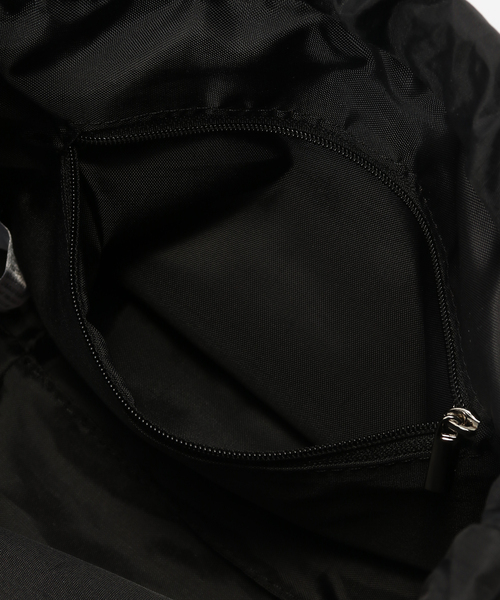 OUTDOOR PRODUCTS（アウトドアプロダクツ）の「OUTDOOR PRODUCTS / アウトドアプロダクツ ex drawstring bag（ショルダーバッグ・レディース・ブラック系その他/キャメル/ブラック・FREE）」の11枚目の写真