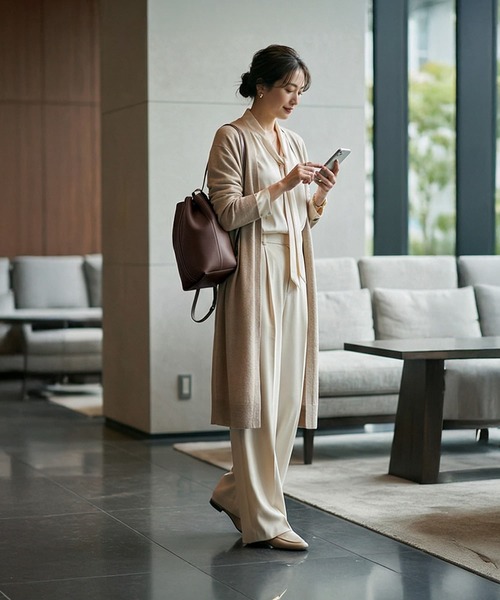 STYLE DELI（スタイルデリ）の「【DELI by】2WAYリアルレザードローストリングバッグ（ショルダーバッグ・レディース・ダークブラウン/ブラック・FREE）」の12枚目の写真