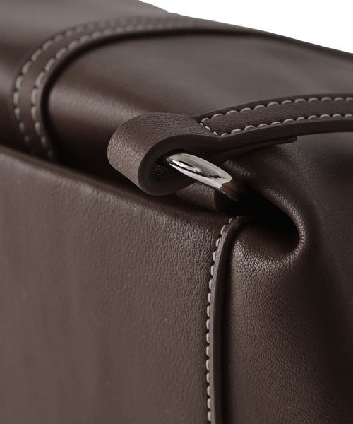 STYLE DELI（スタイルデリ）の「【DELI by】2WAYリアルレザードローストリングバッグ（ショルダーバッグ・レディース・ダークブラウン/ブラック・FREE）」の20枚目の写真