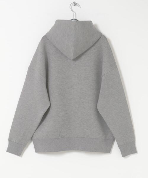 ITEMS URBANRESEARCH（アイテムズ アーバンリサーチ）の「ダンボールオーバーサイズパーカー（パーカー・レディース・グレー/ホワイト系その他/チャコールグレー・FREE）」の12枚目の写真