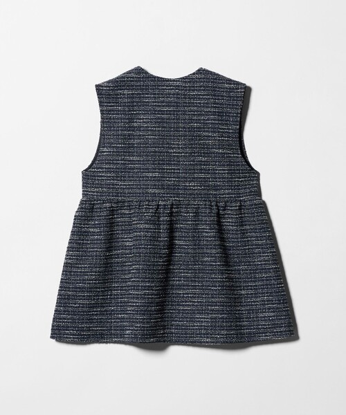A DAY IN THE LIFE UNITED ARROWS(アデイインザライフユナイテッドアローズ)の「ツイードライクジャージー ペプラムベスト <A DAY IN THE LIFE>(ベスト・レディース・ネイビー・FREE)」の9枚目の写真