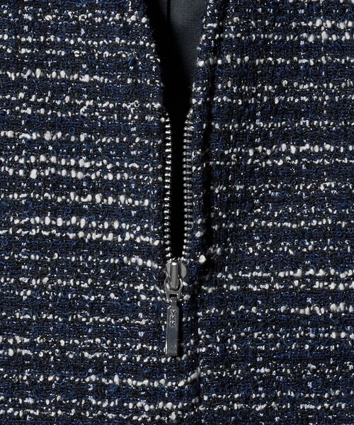 A DAY IN THE LIFE UNITED ARROWS(アデイインザライフユナイテッドアローズ)の「ツイードライクジャージー ペプラムベスト <A DAY IN THE LIFE>(ベスト・レディース・ネイビー・FREE)」の12枚目の写真