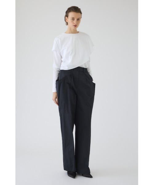 RIM.ARK(リムアーク)の「Large pocket PT ラージ ポケット パンツ(スラックス・レディース・ブラック/ネイビー・38/36)」の6枚目の写真