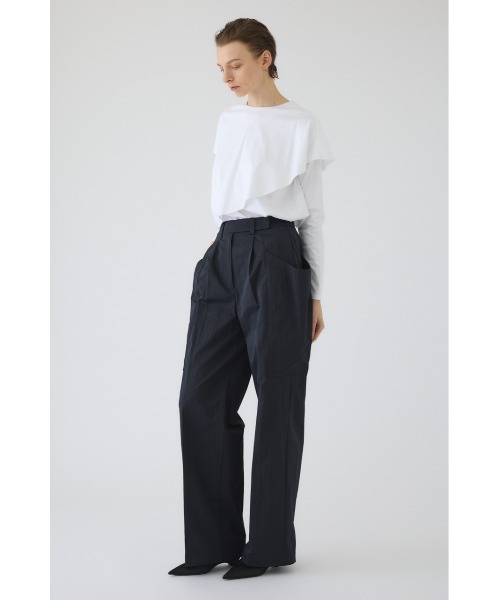 RIM.ARK(リムアーク)の「Large pocket PT ラージ ポケット パンツ(スラックス・レディース・ブラック/ネイビー・38/36)」の9枚目の写真