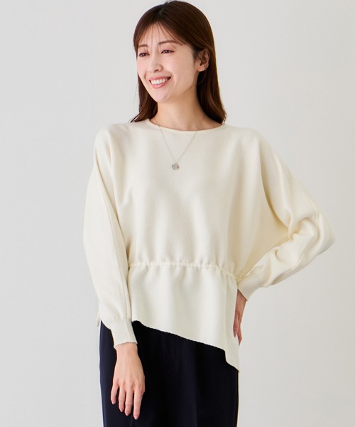 Jayro(ジャイロ)の「ウェストドロストプルオーバー(Tシャツ/カットソー・レディース・ブラック/ベージュ/ホワイト系その他・M)」の10枚目の写真