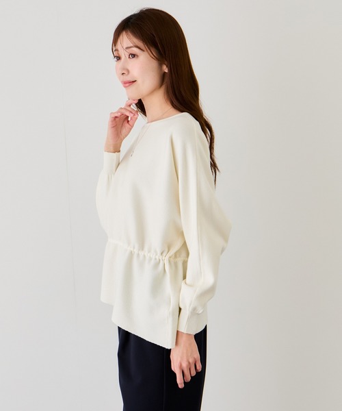 Jayro(ジャイロ)の「ウェストドロストプルオーバー(Tシャツ/カットソー・レディース・ブラック/ベージュ/ホワイト系その他・M)」の12枚目の写真