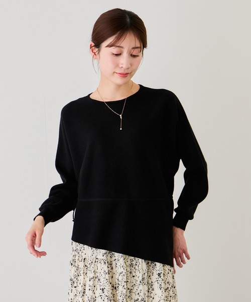 Jayro(ジャイロ)の「ウェストドロストプルオーバー(Tシャツ/カットソー・レディース・ブラック/ベージュ/ホワイト系その他・M)」の18枚目の写真