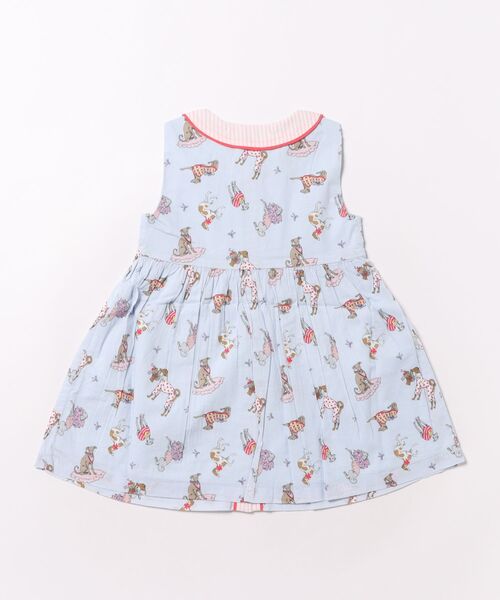 Cath Kidston(キャスキッドソン)の「キッズ ラウンドカラー ノースリーブ ワンピース Hackney Dogs(ワンピース・キッズ・ブルー・122/110/98)」の13枚目の写真