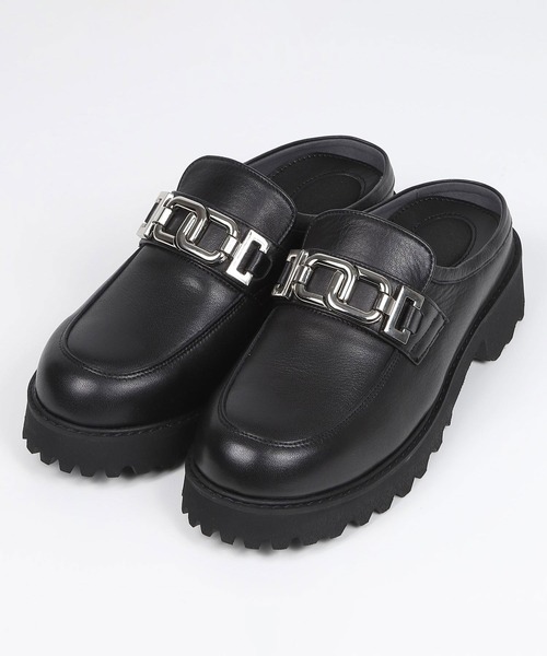 BARCLAY（バークレー）の「BARCLAY（バークレー）サボローファー（ローファー・レディース・ブラック/ベージュ・22cm/22.5cm/23.5cm/24cm/23cm/24.5cm）」の2枚目の写真