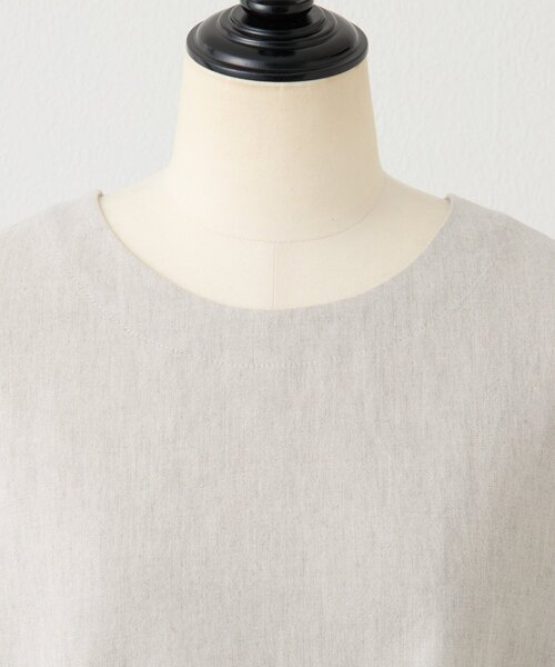BEARDSLEY（ビアズリー）の「リネンショートベスト（シャツ/ブラウス・レディース・ベージュ/グレー/ブラック・1/0）」の13枚目の写真