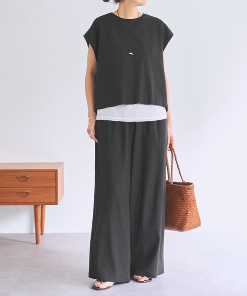 BEARDSLEY（ビアズリー）の「リネンショートベスト（シャツ/ブラウス・レディース・ベージュ/グレー/ブラック・1/0）」の22枚目の写真