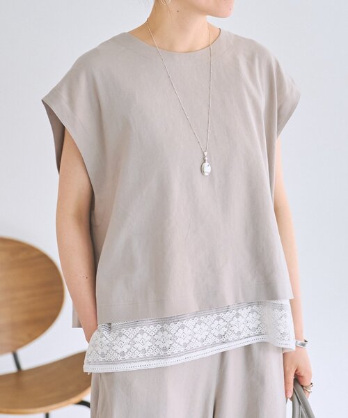 リネンショートベスト（シャツ/ブラウス）｜BEARDSLEY（ビアズリー）の