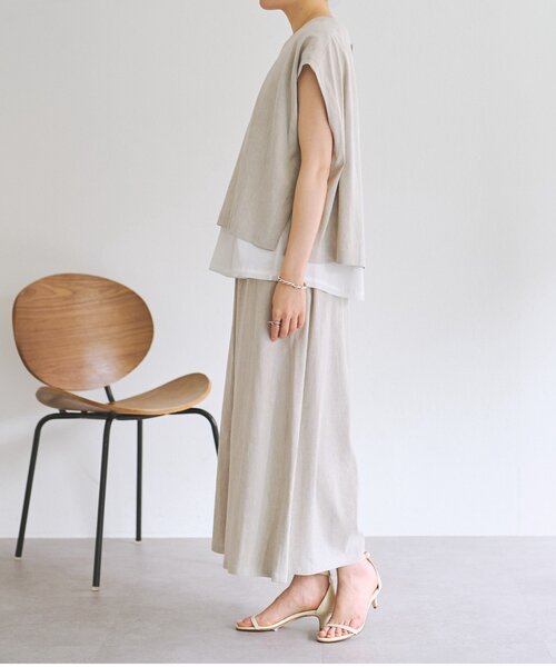 リネンショートベスト（シャツ/ブラウス）｜BEARDSLEY（ビアズリー）の