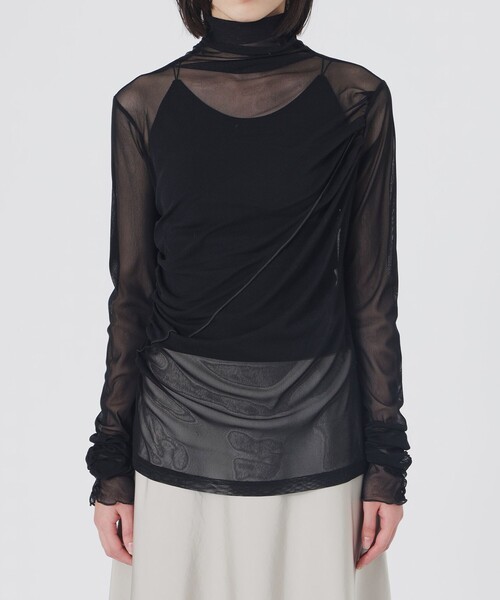 LOVELESS（ラブレス）の「シアープルオーバー（Tシャツ/カットソー・レディース・ブラック・36）」の4枚目の写真