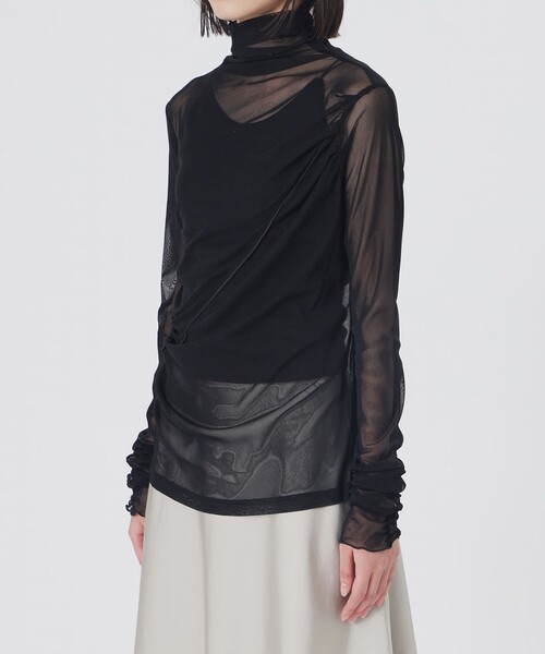 LOVELESS（ラブレス）の「シアープルオーバー（Tシャツ/カットソー・レディース・ブラック・36）」の5枚目の写真