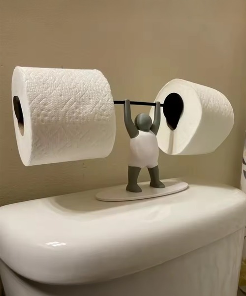 CALIFORNIA OUTFITTERS（カリフォルニア アウトフィッターズ）の「C 2C44-MZ マッチョ風ペーパーホルダー（バス/トイレグッズ・メンズ・ホワイト・ONESIZE）」の4枚目の写真