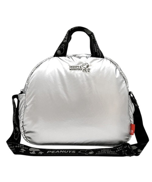 ROOTOTE(ルートート)の「ROOTOTE ルートート IP.MedPadded.Peanuts-0S(ショルダーバッグ・レディース・ベージュ/シルバー・FREE)」の2枚目の写真