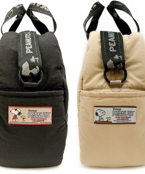 ROOTOTE(ルートート)の「ROOTOTE ルートート IP.MedPadded.Peanuts-0S(ショルダーバッグ・レディース・ベージュ/シルバー・FREE)」の5枚目の写真