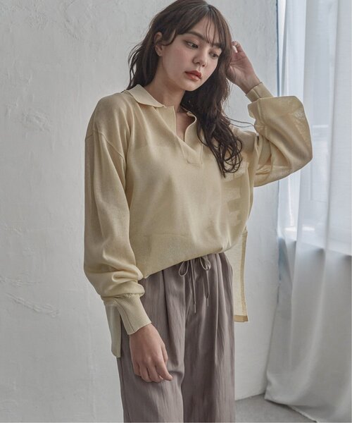 notch.（ノッチ）の「シアースキッパートップス（シャツ/ブラウス・レディース・ブラック/ダークブルー/オフホワイト・M）」の16枚目の写真