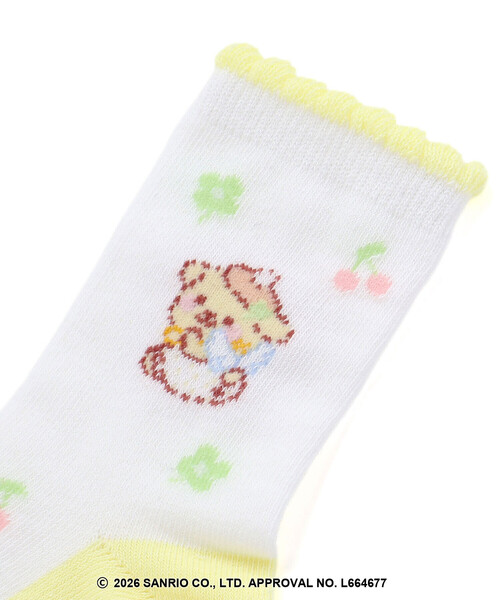 SLAP SLIP(スラップスリップ)の「【シナモロール/ポムポムプリン×SLAPSLIP】履き口スカラップソックス(13~21cm)(ソックス/靴下・キッズ・イエロー/ブルー・S/L/M)」の3枚目の写真