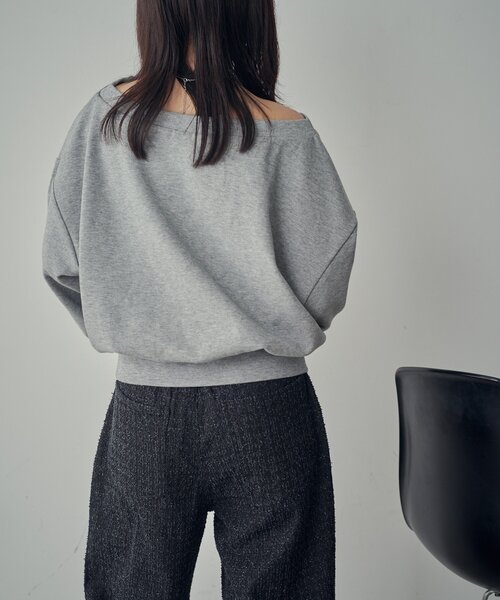 goocy(グーシー)の「ボートネックスウェット(Tシャツ/カットソー・レディース・ブラック/ホワイト/グレー/ピンク・FREE)」の20枚目の写真