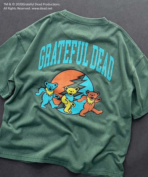 Grateful Dead（グレイトフルデッド）の「【GRATEFUL DEAD/グレイトフルデッド】ピグメント加工 オーバーサイズ Tシャツ（Tシャツ/カットソー・キッズ・ダークグリーン/ブラック系その他/チャコール/ネイビー/ブラック/グレー系その他・110/120/130/140/150/160）」の7枚目の写真
