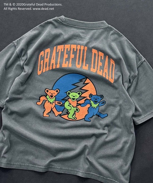 Grateful Dead（グレイトフルデッド）の「【GRATEFUL DEAD/グレイトフルデッド】ピグメント加工 オーバーサイズ Tシャツ（Tシャツ/カットソー・キッズ・ダークグリーン/ブラック系その他/チャコール/ネイビー/ブラック/グレー系その他・110/120/130/140/150/160）」の8枚目の写真