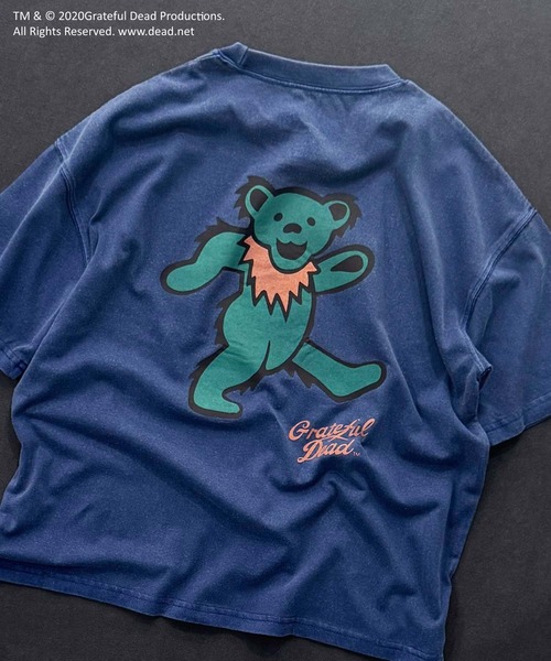 Grateful Dead（グレイトフルデッド）の「【GRATEFUL DEAD/グレイトフルデッド】ピグメント加工 オーバーサイズ Tシャツ（Tシャツ/カットソー・キッズ・ダークグリーン/ブラック系その他/チャコール/ネイビー/ブラック/グレー系その他・110/120/130/140/150/160）」の10枚目の写真
