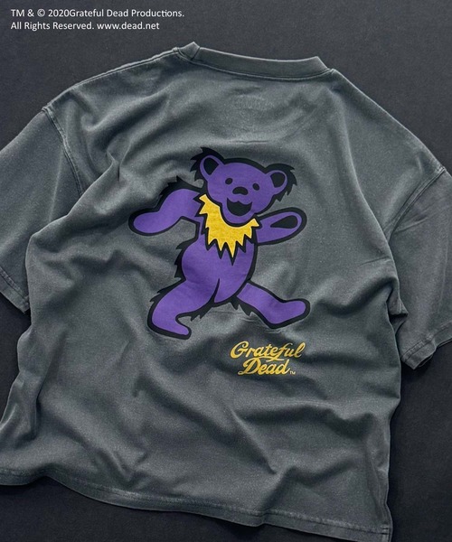 Grateful Dead（グレイトフルデッド）の「【GRATEFUL DEAD/グレイトフルデッド】ピグメント加工 オーバーサイズ Tシャツ（Tシャツ/カットソー・キッズ・ダークグリーン/ブラック系その他/チャコール/ネイビー/ブラック/グレー系その他・110/120/130/140/150/160）」の11枚目の写真