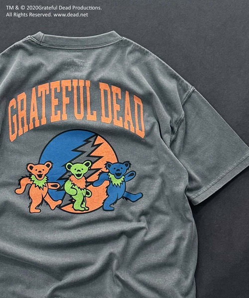 Grateful Dead（グレイトフルデッド）の「【GRATEFUL DEAD/グレイトフルデッド】ピグメント加工 オーバーサイズ Tシャツ（Tシャツ/カットソー・キッズ・ダークグリーン/ブラック系その他/チャコール/ネイビー/ブラック/グレー系その他・110/120/130/140/150/160）」の13枚目の写真