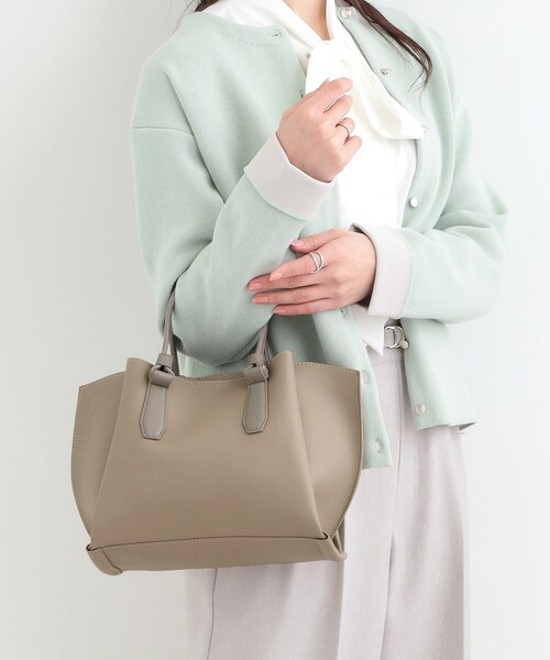 SHOO・LA・RUE（シューラルー）の「ハンドルカクシボトートバッグ（トートバッグ・レディース・グレー/ブラウン系その他/ブラック・00）」の3枚目の写真