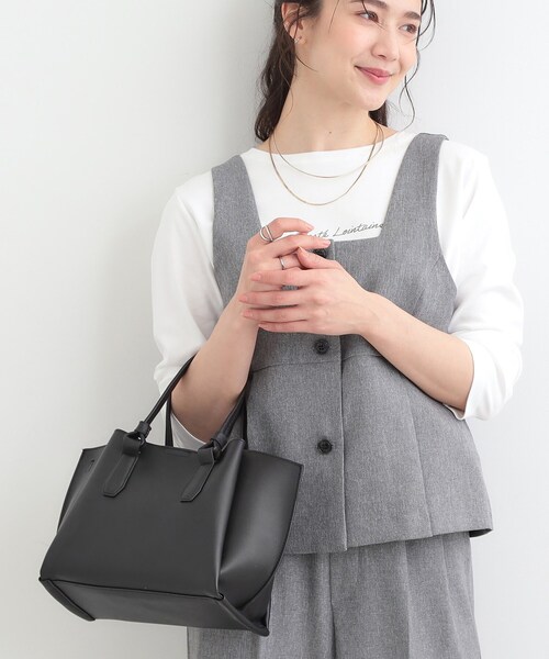 SHOO・LA・RUE（シューラルー）の「ハンドルカクシボトートバッグ（トートバッグ・レディース・グレー/ブラウン系その他/ブラック・00）」の6枚目の写真