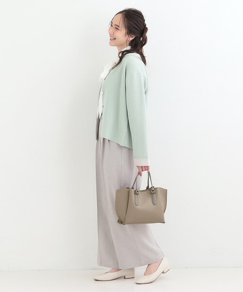 SHOO・LA・RUE（シューラルー）の「ハンドルカクシボトートバッグ（トートバッグ・レディース・グレー/ブラウン系その他/ブラック・00）」の9枚目の写真