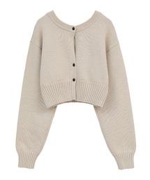 CLANE/クラネ/W FACE SHORT KNIT CARDIGAN