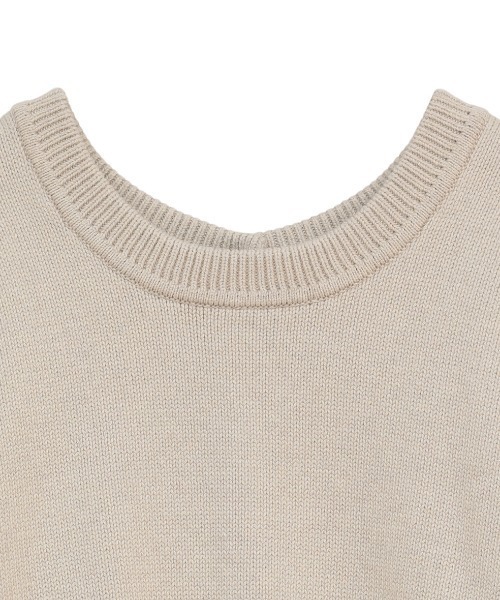 CLANE（クラネ）の「CLANE/クラネ/W FACE SHORT KNIT CARDIGAN（カーディガン/ボレロ・レディース・ブルー/ブラック/アイボリー・1）」の5枚目の写真