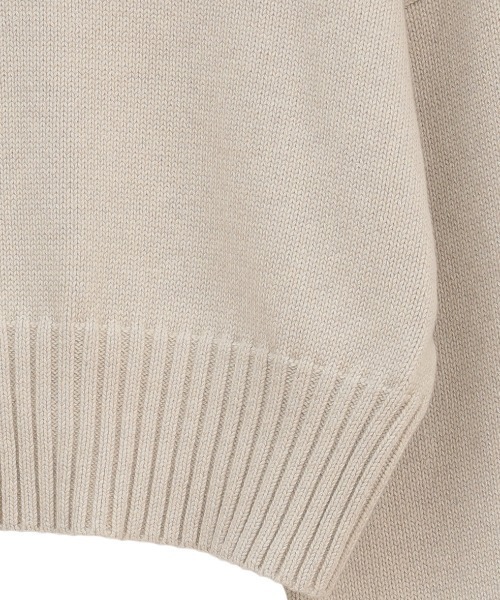 CLANE（クラネ）の「CLANE/クラネ/W FACE SHORT KNIT CARDIGAN（カーディガン/ボレロ・レディース・ブルー/ブラック/アイボリー・1）」の7枚目の写真