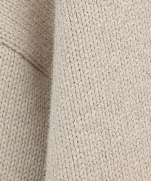 CLANE（クラネ）の「CLANE/クラネ/W FACE SHORT KNIT CARDIGAN（カーディガン/ボレロ・レディース・ブルー/ブラック/アイボリー・1）」の9枚目の写真