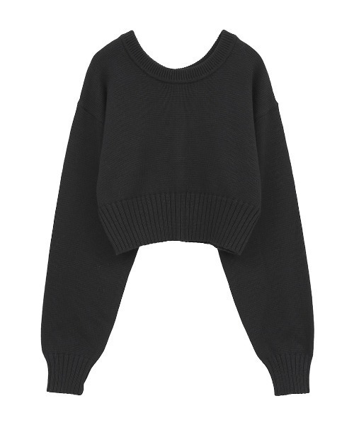 CLANE（クラネ）の「CLANE/クラネ/W FACE SHORT KNIT CARDIGAN（カーディガン/ボレロ・レディース・ブルー/ブラック/アイボリー・1）」の10枚目の写真