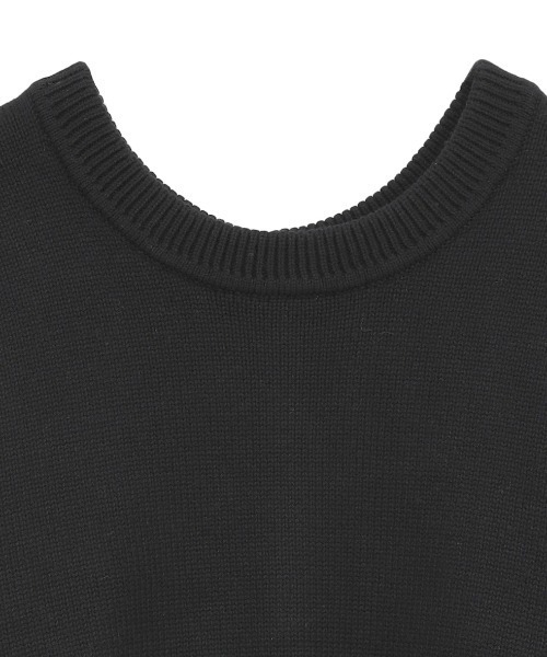 CLANE（クラネ）の「CLANE/クラネ/W FACE SHORT KNIT CARDIGAN（カーディガン/ボレロ・レディース・ブルー/ブラック/アイボリー・1）」の11枚目の写真