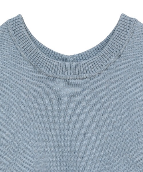 CLANE（クラネ）の「CLANE/クラネ/W FACE SHORT KNIT CARDIGAN（カーディガン/ボレロ・レディース・ブルー/ブラック/アイボリー・1）」の17枚目の写真