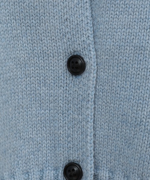 CLANE（クラネ）の「CLANE/クラネ/W FACE SHORT KNIT CARDIGAN（カーディガン/ボレロ・レディース・ブルー/ブラック/アイボリー・1）」の20枚目の写真