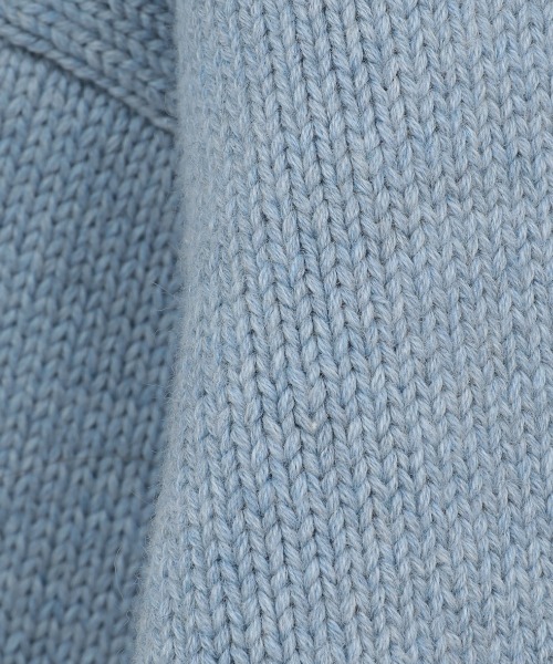 CLANE（クラネ）の「CLANE/クラネ/W FACE SHORT KNIT CARDIGAN（カーディガン/ボレロ・レディース・ブルー/ブラック/アイボリー・1）」の21枚目の写真