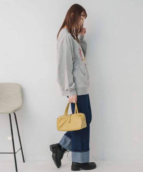 RETRO GIRL（レトロガール）の「ロゴ刺繍トレーナー（スウェット・レディース・ライトグレー/ホワイト系その他/ブルー・FREE）」の13枚目の写真