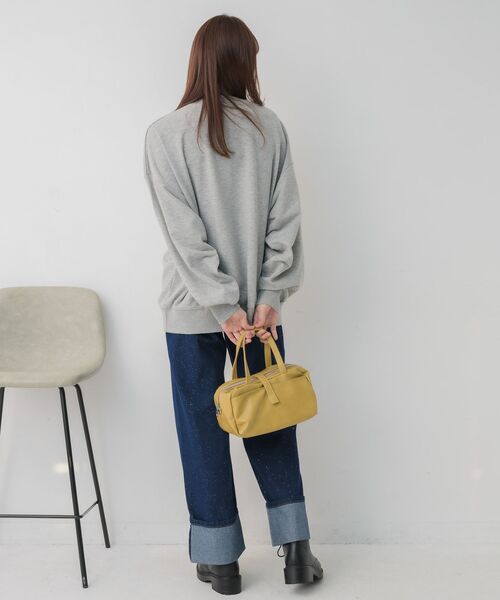 RETRO GIRL（レトロガール）の「ロゴ刺繍トレーナー（スウェット・レディース・ライトグレー/ホワイト系その他/ブルー・FREE）」の14枚目の写真