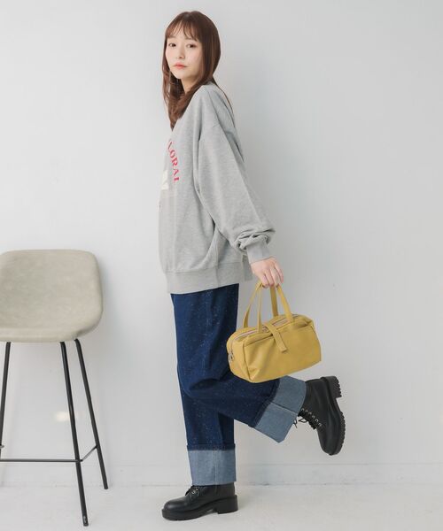 RETRO GIRL（レトロガール）の「ロゴ刺繍トレーナー（スウェット・レディース・ライトグレー/ホワイト系その他/ブルー・FREE）」の15枚目の写真