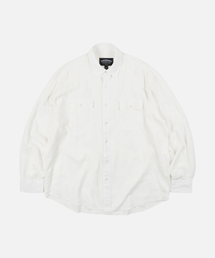 CIGARETTE POCKET LINEN RAYON SHIRT _ IVORY