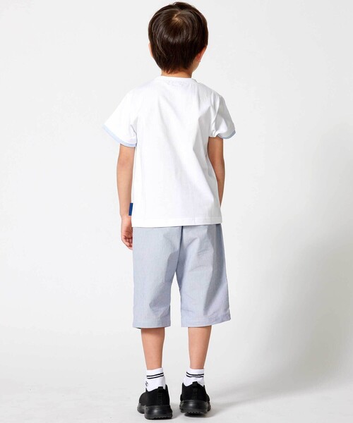 BeBe(ベベ)の「コードレーンネーム付ハーフパンツ(その他パンツ・キッズ・ベージュ系その他/ブルー系その他2・100cm/130cm/120cm/150cm/140cm/110cm)」の6枚目の写真